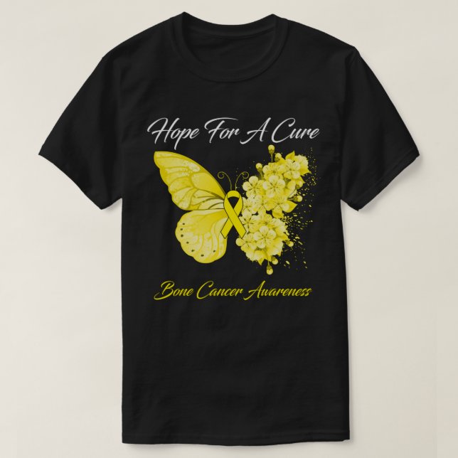 Hjärtligt hopp om en ren medvetenhet om cancer hos t shirt (Design framsida)