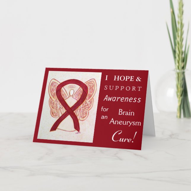 Hjärtligt medvetandehöjande band kort (Framsida)