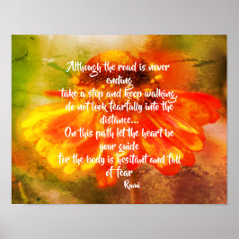 Hjärtligt nog var din Zinnias inspirationsoffert Poster