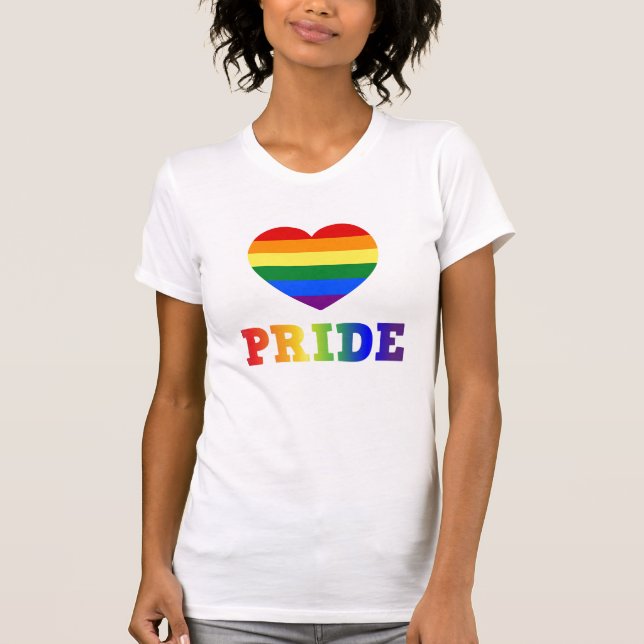 Hjärtligt Pride T Shirt (Framsida)
