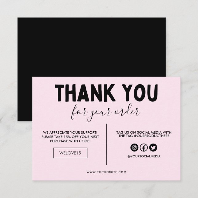 Hjärtligt tack för att du infogar media (Fram/baksida)