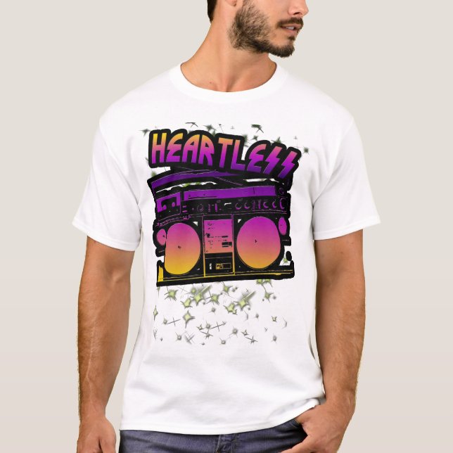 Hjärtlös beatboxlogotyp t shirt (Framsida)
