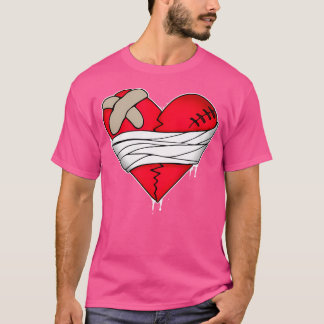 Hjärtlös Shirt Heart Brken Shirt No Kärlek Retro H T