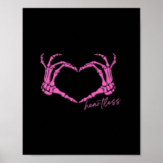 Hjärtlös Skeleton Händer Classic Poster