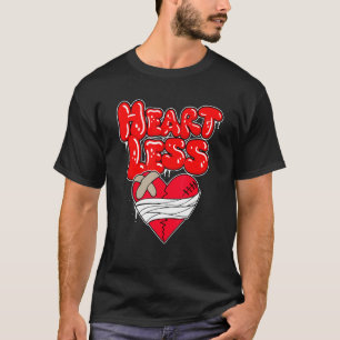 Hjärtlöst hjärta brutet Kärlek Retro Hip hop 1 T Shirt