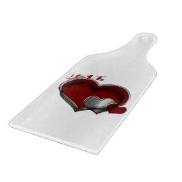 Hjärtmagasin Vit glasskärningspapper