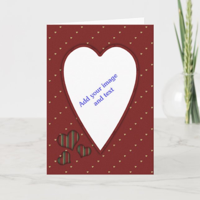 Hjärtmall Helgkort (Framsida)