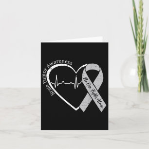 Hjärtmedvetande Hjärtat Grått Ribbon Manar Kvinnor Kort