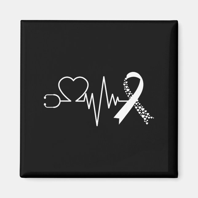 Hjärtmedvetenhet gå röda i februari hälsa  magnet (Framsidan)