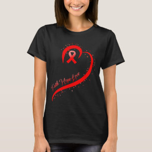Hjärtmedvetenhets månad Slit Rött För Chd Sur T Shirt