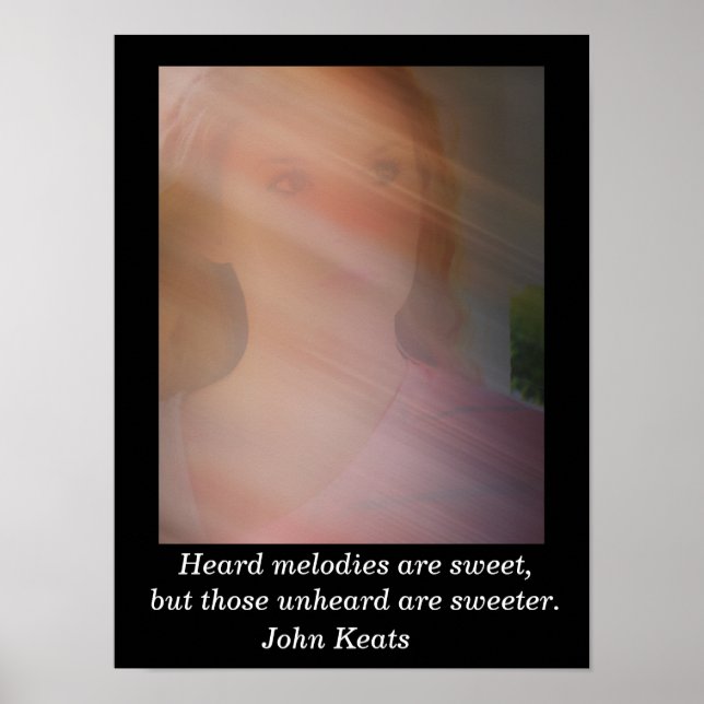 Hjärtmelosker - John Keats - konstutskrift Poster (Framsidan)
