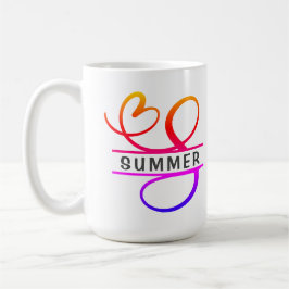 Hjärtmonogram Anpassningsbar Kaffe koppar - Brev S