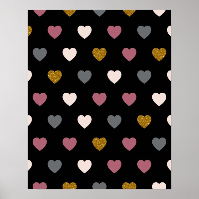 Hjärtmönster 30 poster (Framsidan)