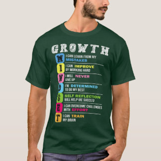 Hjärtmotivation för Mindset-klassrummet för tillvä T Shirt