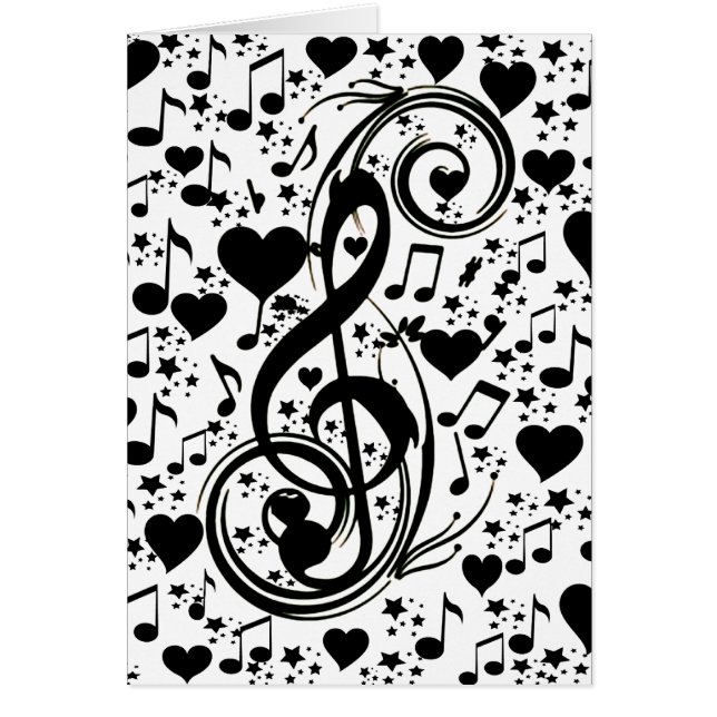 Hjärtmusik_ Hälsningskort (Framsidan)
