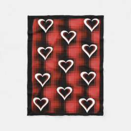 Hjärtningar i kontrollpanelen fleecefilt