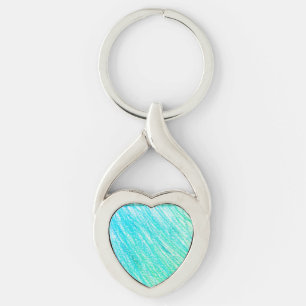 hjärtnyckelring twisted heart silverfärgad nyckelring