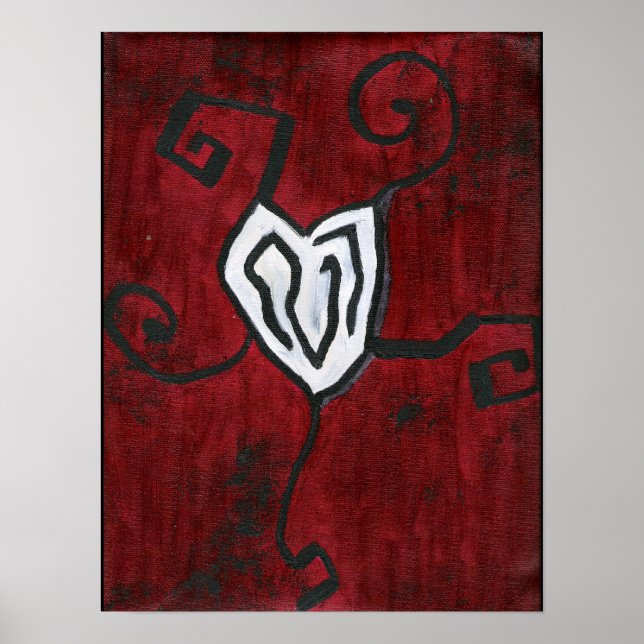 HjärtOljemålning Poster (Framsidan)