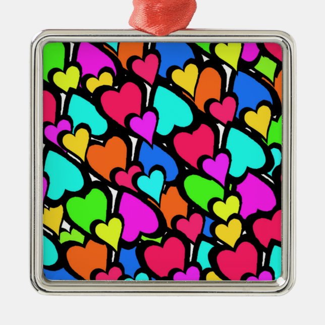 Hjärtor 2011 julgransprydnad metall (Framsidan)