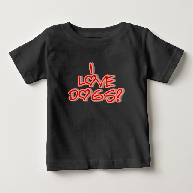 Hjärtor älskar jag hundTshirts och gåvor Tee (Framsida)