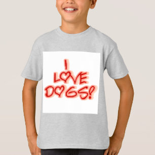 Hjärtor älskar jag hundTshirts och gåvor Tee