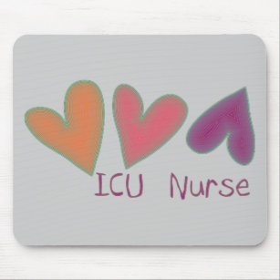 Hjärtor för ICU-sjuksköterska 3 Musmatta