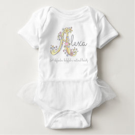 Hjärtor för monogram för Alexa flickanamn menande Tee