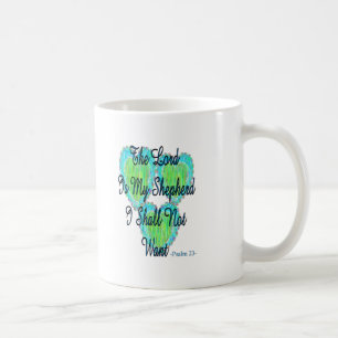 Hjärtor för Psalm 23 Kaffemugg