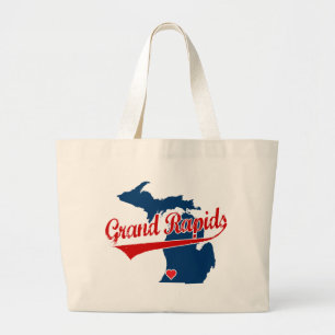 Hjärtor Grand Rapids Michigan Jumbo Tygkasse