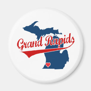 Hjärtor Grand Rapids Michigan Magnet