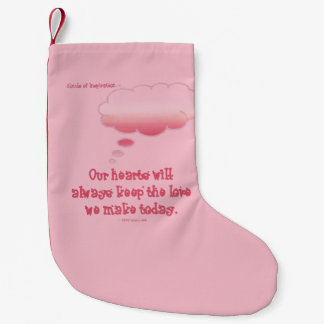 Hjärtor håller love.en liten julstrumpa