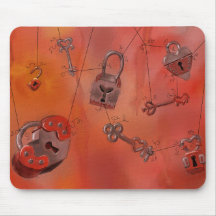 Hjärtor och låser, vattenfärgmålning