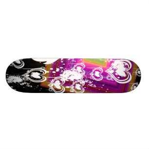 Hjärtor Old School Skateboard Bräda 21,6 Cm