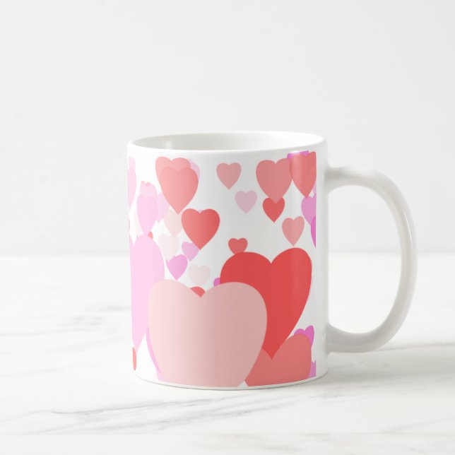 Hjärtor - Personalizable Kaffemugg (Höger)