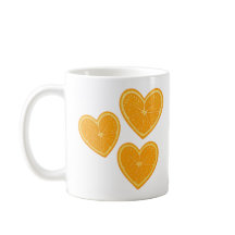 Hjärtorange mugg – Söt citrus kaffekopp
