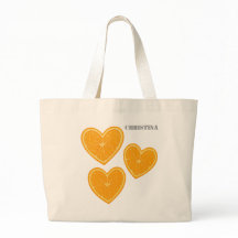 Hjärtorange Totebag – Söt Återanvändbar Bondehande