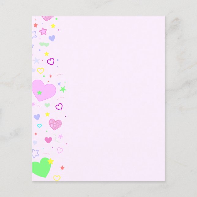 Hjärtpappersvaror Flygblad (Framsidan)