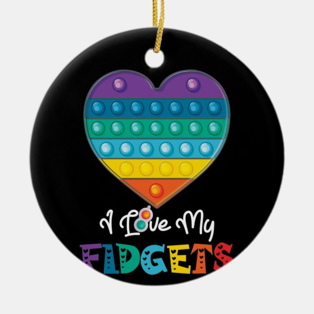 Hjärtpensel Den spelkarta Leksak Julgransprydnad Keramik (Framsidan)