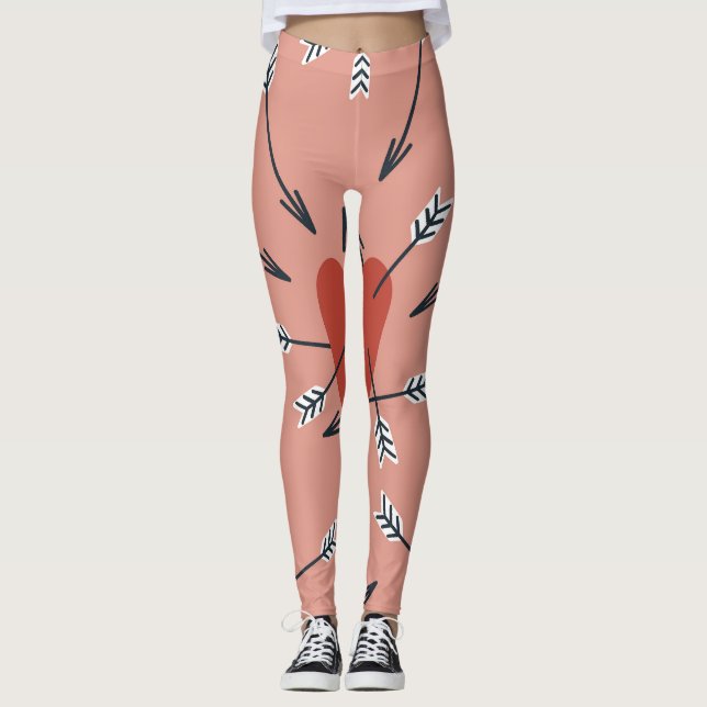 Hjärtpilar är handgjorda. leggings (Framsida)