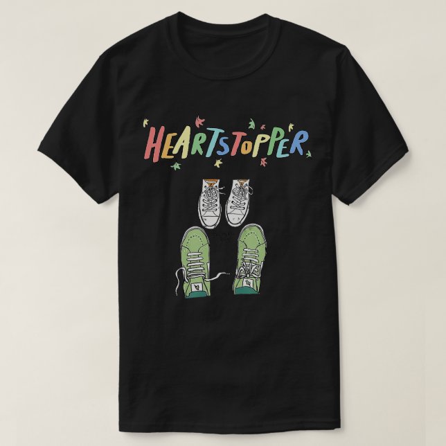 Hjärtproppar Lämnar Cute Shoes Heartpropp Kärlek T Shirt (Design framsida)
