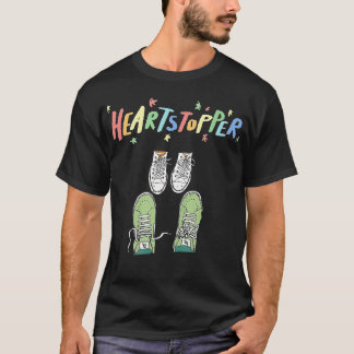 Hjärtproppar Lämnar Cute Shoes Heartpropp Kärlek T Shirt