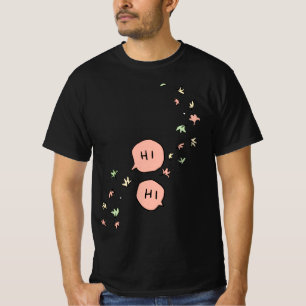 hjärtproppstyp tecknad T-Shirt