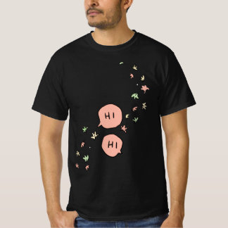 hjärtproppstyp tecknad T-Shirt