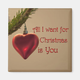 Hjärtprydnad - allt jag vill ha till jul magnet