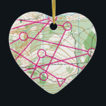 Hjärtprydnad - orienteringskurs julgransprydnad keramik<br><div class="desc">Ge träd mycket mer helgdag med en anpassningsbar keramisk prydnadsprodukt. Lägg till familjefoton,  bilder eller personliga meddelanden på båda sidor av julgransprydnaden. En kniv av guld-tråd gör det enkelt att hänga upp denna fantastiska keepsaké.</div>