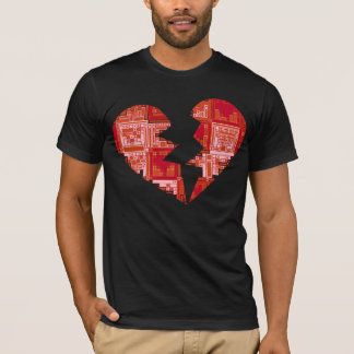 Hjärtpussel Art deco T-shirt