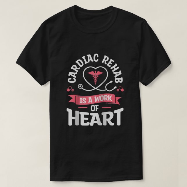 Hjärtrehab är ett Heart RN Nurse Raglan B. T Shirt (Design framsida)