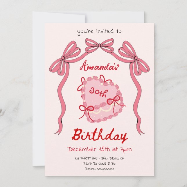 Hjärtrekotikaktion Inbjudningar (Framsida)