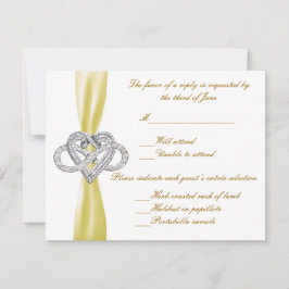 Hjärtresponskort för oändlighet i gult OSA kort