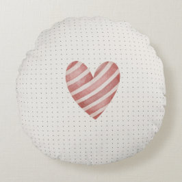 Hjärtrunda fyllning rund kudde
